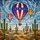 Stained Glass Hot Air Balloon Desert Landscape Saguaro Cacti - Jewel Tone Art Decor Stained Glass Suncatcher - 5