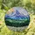 Majestic Mountain Landscape Tiffany Stained Glass Forest Daisy Field Sun Art Stained Glass Suncatcher - 1