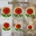 Dahlia Flower Stained Glass Tiffany Style Mosaic - Fiery Orange Red Green Jewel Tones Stained Glass Suncatcher - 4