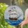 Tiffany Stained Glass American Flag Galleon Ship Sailing Ocean Waves Seascape Stained Glass Suncatcher - 2