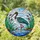 Ibis Bird Stained Glass Tiffany Style Art - Marsh Grass Rippling Water Sky Sun Scene Stained Glass Suncatcher - 1
