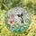 Tiffany Stained Glass Ruby Hummingbird Trumpet Vine Hibiscus Flower Mosaic Window Decor Stained Glass Suncatcher - 1
