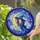 Young Witch Sleeping Golden Crescent Moon Swirling Clouds - Celestial Night Sky Gift Stained Glass Suncatcher - 2