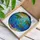 Green Sea Turtles Golden Fish Ocean Coral Reef Sun Stained Glass Tiffany Underwater Stained Glass Suncatcher - 3