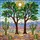 Desert Trees Saguaro Cactus Succulents Stained Glass Tiffany Desert Landscape Stained Glass Suncatcher - 5