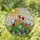Colorful Intricate Tulips Spring Garden Tiffany-Style Stained Glass Mosaic Sun Landscape Stained Glass Suncatcher - 1