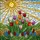 Colorful Intricate Tulips Spring Garden Tiffany-Style Stained Glass Mosaic Sun Landscape Stained Glass Suncatcher - 5