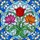 Tiffany Stained Glass Red Tulip Lotus Flowers - Floral Bloom Mosaic Jewel Tone Art Decor Stained Glass Suncatcher - 5