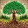 Tree of Life Stained Glass Mosaic Landscape Evergreen Pink Blossoms Colorful Intricate Stained Glass Suncatcher - 5
