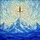 Fantasy Sword Impaled Icy Mountain Peak - Tiffany Stained Glass Jewel Tone Art Stained Glass Suncatcher - 5