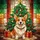 Corgi Dog Christmas Tree & Presents Tiffany Stained Glass - Christmas Gift for Corgi Owners Stained Glass Suncatcher - 5