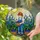 Young Child Picking Blueberries Basket Sun Field Tiffany Stained Glass Art Stained Glass Suncatcher - 2