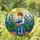 Young Child Picking Blueberries Basket Sun Field Tiffany Stained Glass Art Stained Glass Suncatcher - 1