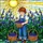 Young Child Picking Blueberries Basket Sun Field Tiffany Stained Glass Art Stained Glass Suncatcher - 5