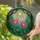 Pink Peony Flowers Tiffany Stained Glass Mosaic - Radiant Sun Forest Canopy Art Decor Glowing Stained Glass Suncatcher - 2