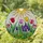 Tiffany Style Stained Glass Tulips Hyacinths Sun Garden Art - Jewel Tone Spring Decor Stained Glass Suncatcher - 1