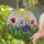 Tiffany Style Stained Glass Tulips Hyacinths Sun Garden Art - Jewel Tone Spring Decor Stained Glass Suncatcher - 2