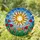 Radiant Sun Stained Glass Garden Art - Blooming Tulips Tiffany Jewel Tones Mosaic Sky Stained Glass Suncatcher - 1