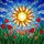 Radiant Sun Stained Glass Garden Art - Blooming Tulips Tiffany Jewel Tones Mosaic Sky Stained Glass Suncatcher - 5