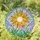 Intricate Tiffany Stained Glass Sun & Flowers Garden Mosaic - Glowing Jewel Tone Decor Stained Glass Suncatcher - 1