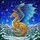 Golden Dragon Stained Glass Night Sky Winter Landscape - Fantasy Dragon Lover Gift Stained Glass Suncatcher - 5