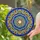 Symmetrical Stained Glass Floral Mandala - Tiffany Jewel Tone Mosaic Window Decor Accent Stained Glass Suncatcher - 2