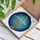 Golden Menorah Star of David Stained Glass Mosaic Art Jewel Tone Home Window Decor Stained Glass Suncatcher - 3