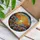 Tiffany Style Stained Glass Sunset Landscape Wildflower Meadow Sun & Water Jewel Tone Art Stained Glass Suncatcher - 3