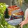 Vintage Steam Locomotive Stained Glass - Tiffany Style Sunset Snow Landscape Pine Tree Art Stained Glass Suncatcher - 2