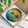 Plump Honeybee Sunflower Stained Glass Honeycomb Mosaic Tiffany Jewel Tone Intricate Art Stained Glass Suncatcher - 3
