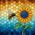 Plump Honeybee Sunflower Stained Glass Honeycomb Mosaic Tiffany Jewel Tone Intricate Art Stained Glass Suncatcher - 5