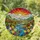 Tiffany Stained Glass Mountain River Landscape Wildflower Sunset Jewel Tones Stained Glass Suncatcher - 1