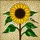 Tiffany Style Stained Glass Sunflower Bird Black White Yellow - Green Leaves Mosaic Decor Stained Glass Suncatcher - 5