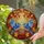 Blue Jays Romantic Embrace Stained Glass Autumn Leaves Tiffany Mosaic Home Decor Art Stained Glass Suncatcher - 2
