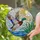 Male Mallard Duck Stained Glass Marsh Reeds Art with Sunny Sky Design in Tiffany Style Stained Glass Suncatcher - 2
