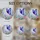 Blue Purple Butterfly Stained Glass Flowers Lush Leaves Clouds Nature Art Stained Glass Suncatcher - 4