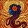 Blue Face Woman Profile Stained Glass Tiffany Style Jewel Tone Mosaic Intricate Patterns Stained Glass Suncatcher - 5