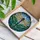 Indigo Blue Dragonfly Stained Glass Tiffany Art Mosaic Jewel Tones Intricate Pattern Home Decor Stained Glass Suncatcher - 3