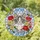 Grey White Cat Molly Name Amber Eyes Butterfly Bee Tiffany Stained Glass Sky Mosaic Art Stained Glass Suncatcher - 1