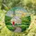 White Country Church Stained Glass Sun Hills Art - Tiffany Style Cross Path Fence Design Stained Glass Suncatcher - 1