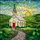 White Country Church Stained Glass Sun Hills Art - Tiffany Style Cross Path Fence Design Stained Glass Suncatcher - 5