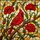 Red Cardinal Poppy Flowers Stained Glass Mosaic Art Tiffany Style Home Decor Stained Glass Suncatcher - 5