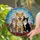 Shiba Inu Dog Cat Red Flowers Stained Glass Mosaic Art - Pet Lover Home Decor Gift Stained Glass Suncatcher - 2