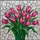 Colorful Blooming Tulips Stained Glass Mosaic - Tiffany Style Jewel Tone Floral Window Decor Stained Glass Suncatcher - 5