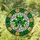 Vibrant Shamrock Stained Glass Tiffany Style - Heart Leaves Mosaic St. Patrick's Day Stained Glass Suncatcher - 1
