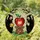 Tiffany Style Red Apple, Dark Hooded Figures, Pumpkin, Gnarled Branches Jewel Tone Stained Glass Suncatcher - 1