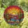 Saguaro Cactus Desert Landscape Art - Tiffany Style Sun Mountain Sky Jewel Tones Stained Glass Suncatcher - 1