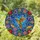 Edge-to-Edge Stained Glass Hummingbird Art, Jewel-Toned Flowers & Intricate Mosaic Stained Glass Suncatcher - 1