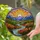 Tiffany Stained Glass Landscape River Mountain Forest Sun Moon Autumn Trees Artwork Stained Glass Suncatcher - 2