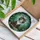 Cute Cartoon Kitten Stained Glass - Mottled Black Grey Cat Amber Eyes Garden Sky Lush Green Stained Glass Suncatcher - 3